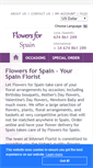 Mobile Screenshot of flowers4spain.com