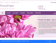 Tablet Screenshot of flowers4spain.com